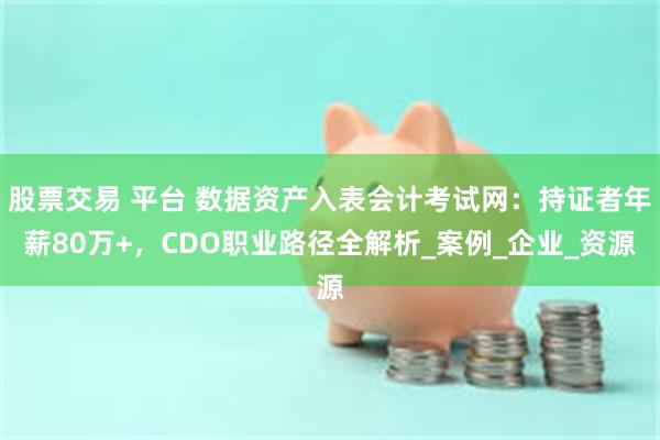 股票交易 平台 数据资产入表会计考试网：持证者年薪80万+，CDO职业路径全解析_案例_企业_资源
