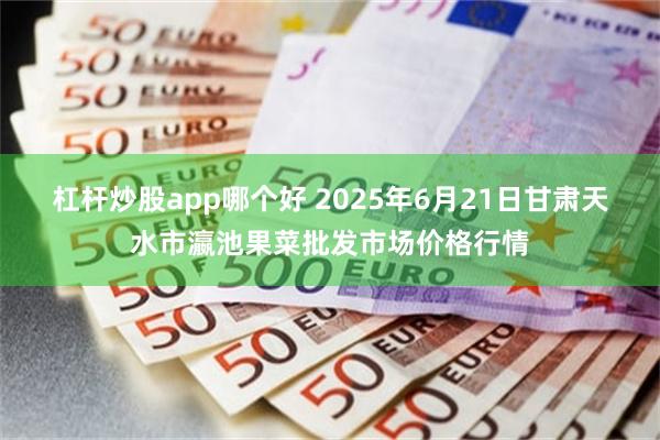杠杆炒股app哪个好 2025年6月21日甘肃天水市瀛池果菜批发市场价格行情