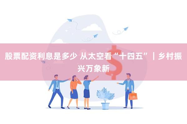 股票配资利息是多少 从太空看“十四五”｜乡村振兴万象新